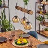 Koyoto hanging light, globe light, pendant light Ecru, black, 3-light sources