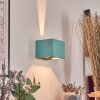 Marmorera wall light, wall spotlight black, Turquoise, 1-light source