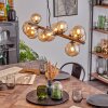 Chehalis globe light, pendant light Amber, 10-light sources