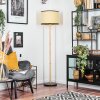 Chellas floor lamp Ecru, black, 1-light source