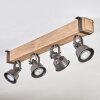 Pehefito ceiling light, ceiling spotlight grey, Ecru, 4-light sources