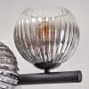 Gastor ceiling light, globe light clear, Smoke-coloured, 8-light sources