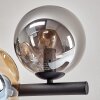 Gastor ceiling light, globe light Amber, Smoke-coloured, 8-light sources