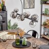 Chehalis hanging light, globe light, pendant light clear, Smoke-coloured, 10-light sources