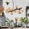 Chehalis hanging light, globe light, pendant light Amber, 8-light sources