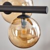 Chehalis hanging light, globe light, pendant light Amber, 8-light sources