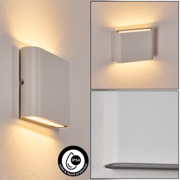 Gamas outdoor wall light, bathroom light, Up & Down Light, wall light white, 1-light source