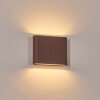 Gamas outdoor wall light, bathroom light, Up & Down Light, wall light rust-coloured, 1-light source