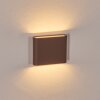 Gamas outdoor wall light, Up & Down Light, wall light rust-coloured, 1-light source