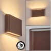 Gamas outdoor wall light, bathroom light, Up & Down Light, wall light LED rust-coloured, 1-light source