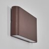 Gamas outdoor wall light, bathroom light, Up & Down Light, wall light LED rust-coloured, 1-light source