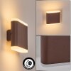 Gamas outdoor wall light, Up & Down Light, wall light LED rust-coloured, 1-light source