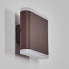 Gamas outdoor wall light, Up & Down Light, wall light LED rust-coloured, 1-light source