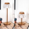 Macos desk lamp, table lamp, Reading light LED rust-coloured, 1-light source