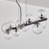 Chehalis hanging light, globe light, pendant light clear, 10-light sources