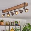 Pehefito ceiling light, ceiling spotlight brown, grey, 6-light sources