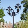 Fornelos outdoor light, lamp post, path light black, 2-light sources