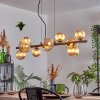 Chehalis hanging light, globe light, pendant light Amber, 10-light sources