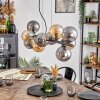 Gastor hanging light, globe light, pendant light Amber, Smoke-coloured, 10-light sources