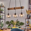 Koyoto hanging light, globe light, pendant light Ecru, black, 3-light sources