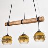 Koyoto hanging light, globe light, pendant light Ecru, black, 3-light sources