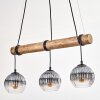 Koyoto hanging light, globe light, pendant light Ecru, black, 3-light sources