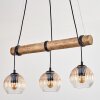 Koyoto hanging light, globe light, pendant light Ecru, black, 3-light sources