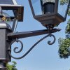 Fornelos outdoor light, lamp post, path light black, 3-light sources