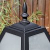 Fornelos outdoor light, lamp post, path light black, 3-light sources