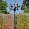 Fornelos outdoor light, lamp post, path light black, 3-light sources