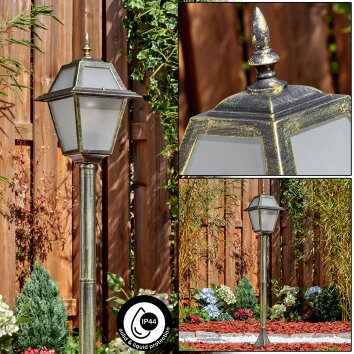 Fornelos outdoor light, path light gold, black, 1-light source