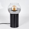 Koyoto globe light, desk lamp, table lamp clear, Smoke-coloured, 1-light source