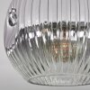 Ripoll ceiling light, globe light clear, Smoke-coloured, 1-light source