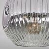 Ripoll ceiling light, globe light clear, Smoke-coloured, 1-light source