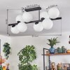 Gastor ceiling light, globe light white, 8-light sources