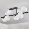 Gastor ceiling light, globe light white, 8-light sources