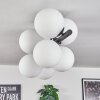 Gastor ceiling light, globe light white, 8-light sources