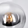 Gastor globe light, desk lamp, table lamp clear, Smoke-coloured, 1-light source