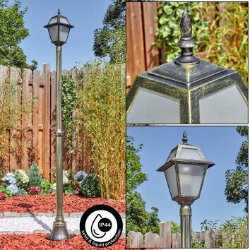 Fornelos outdoor light, lamp post, path light gold, black, 1-light source