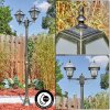 Fornelos outdoor light, lamp post, path light gold, black, 2-light sources