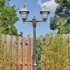 Fornelos outdoor light, lamp post, path light gold, black, 2-light sources