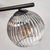 Gastor ceiling light, globe light Amber, clear, Smoke-coloured, 4-light sources