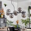 Gastor hanging light, globe light, pendant light Smoke-coloured, 8-light sources