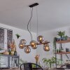 Gastor hanging light, globe light, pendant light Smoke-coloured, 8-light sources