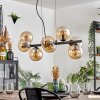 Gastor hanging light, globe light, pendant light Amber, 8-light sources