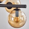 Gastor hanging light, globe light, pendant light Amber, 8-light sources