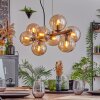 Gastor hanging light, globe light, pendant light Amber, 8-light sources