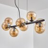 Gastor hanging light, globe light, pendant light Amber, 8-light sources