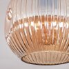 Ripoll ceiling light, globe light Amber, 1-light source