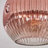 Ripoll ceiling light, globe light clear, coppery, 1-light source